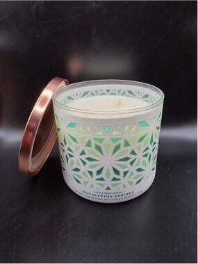 NEW! Eucalyptus Springs 3-Wick Candle by Bath & Body Works